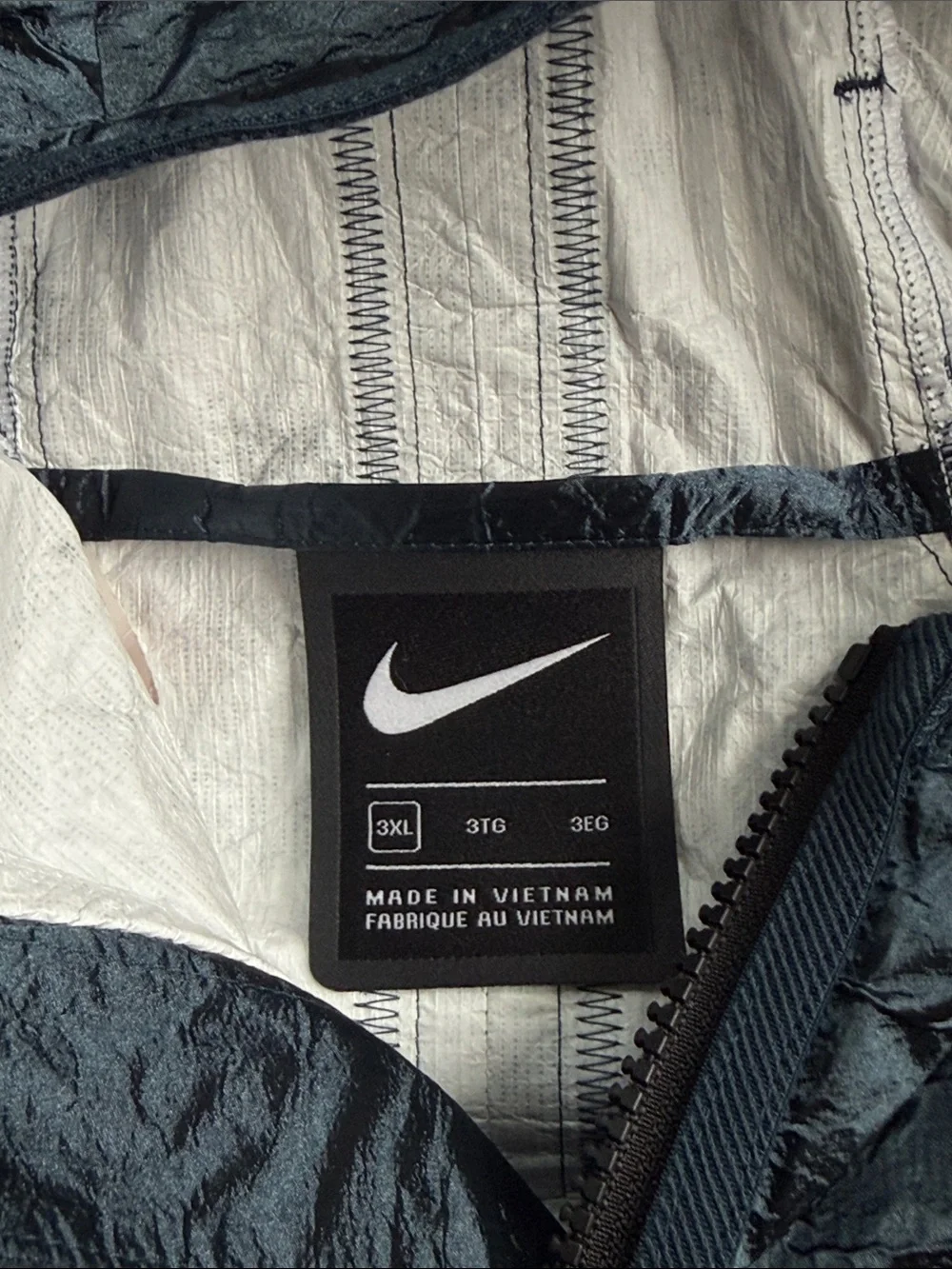 NWT Men's Nike Deep Ocean Sportswear Tech Pack Woven Hooded Jacket Size 3XL